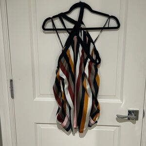 Loft off shoulder, long sleeve blouse